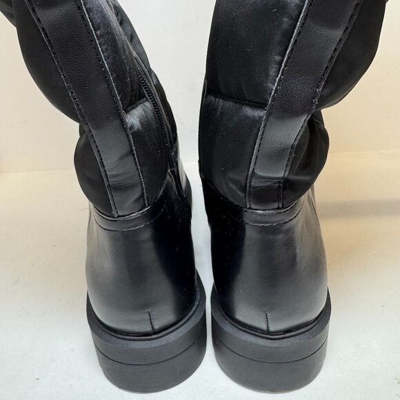 Alfani Womens 9 M Black Quilted Mid Shaft Snow Boots NIB HZ2 - Picture 4 of 4